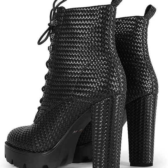 Platform Boots for Women, Heeled Combat Boots - Picture 5 of 6